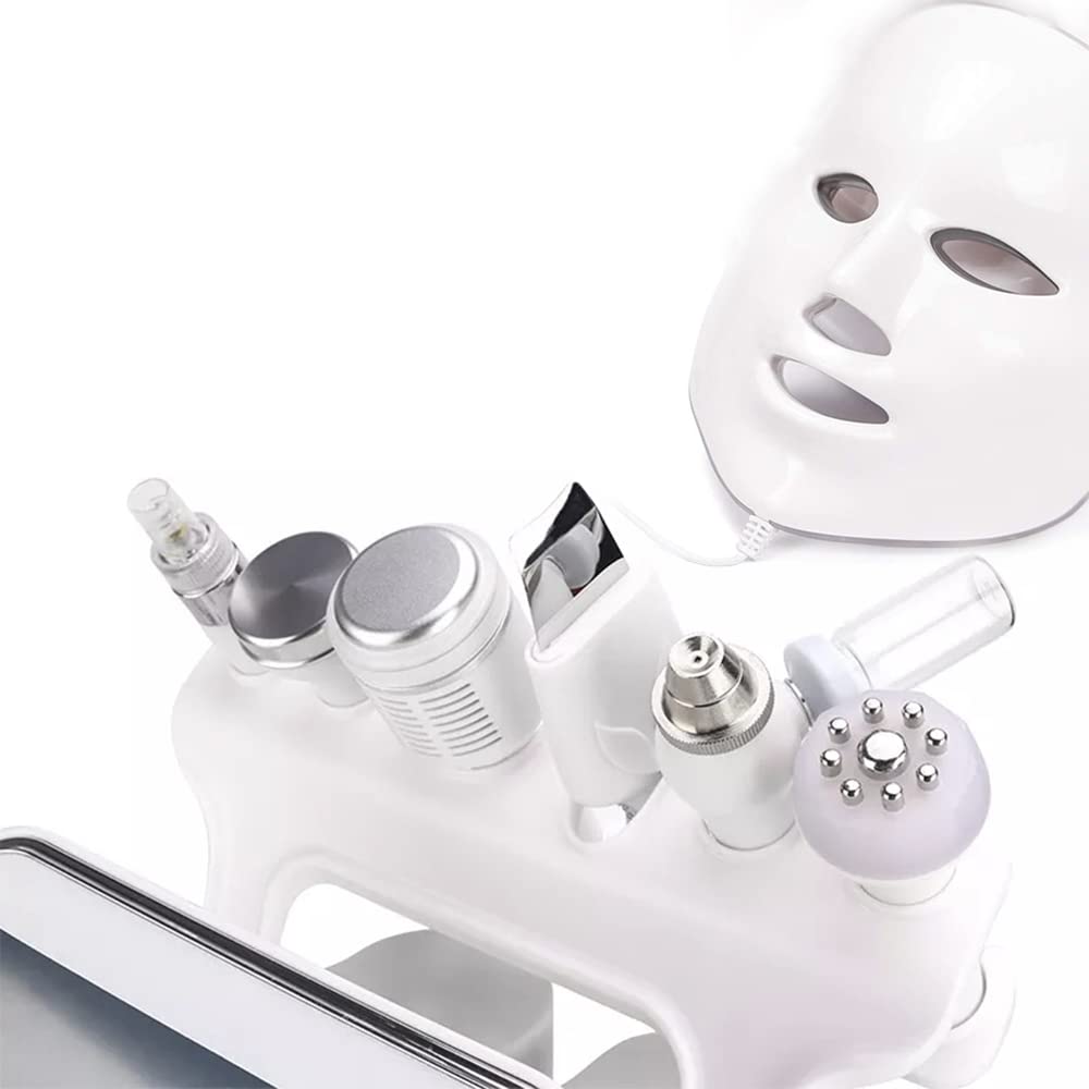 BRÜUN Hydrogen-Oxygen Facial Machine – A 7 in 1 Multifunctional Hydra Face Care Device for Skin Moisturizing – A Vacuum Cleaning Jet for Home and Beauty Salon